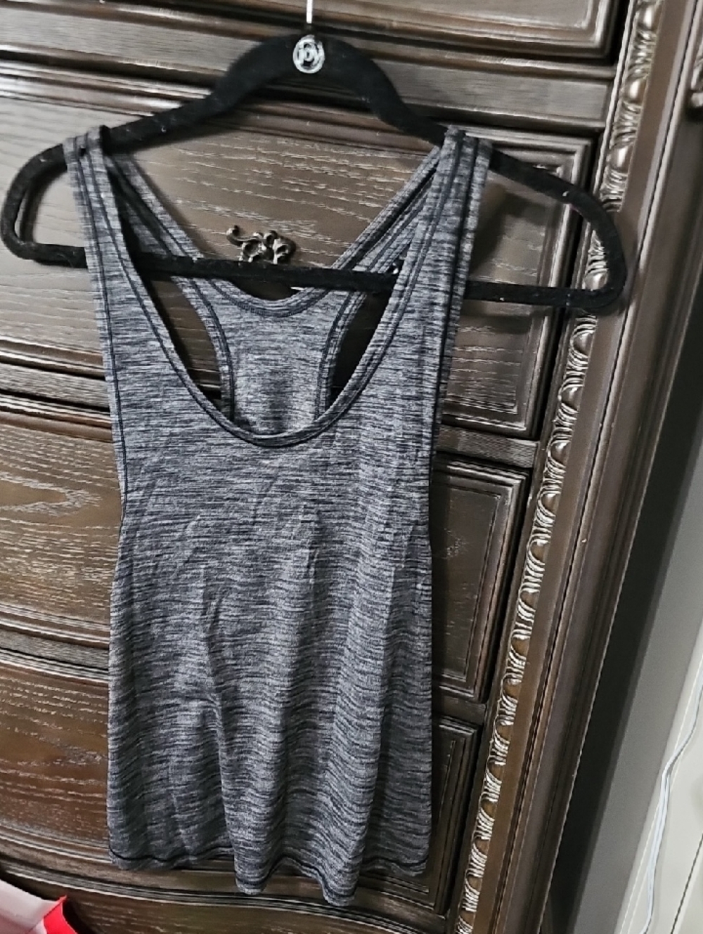 lululemon athletica Gray Heather Racerback Tank